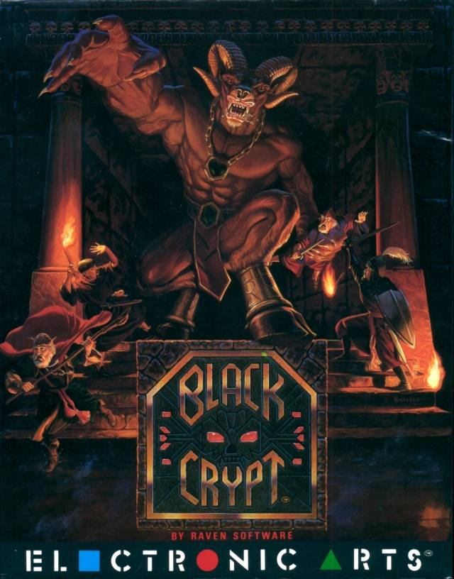 Black Crypt box art for Amiga